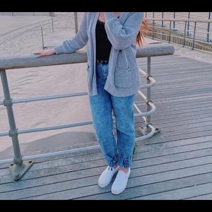 Forever 21 High Rise Acid Wash Jeans